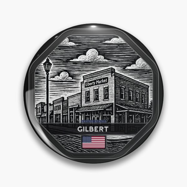 Item preview, Gilbert USA Linocut Style  designed and sold by Thistle-TShop.