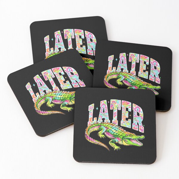 Item preview, Pink Preppy Later Gator, Tropical Coastal Summer Girly, Everyday Catch Phrase Sublimation designed and sold by AutumnverArt.