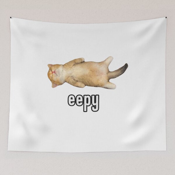 Item preview, Eepy Cat, Silly Sleepy Cat Meme  designed and sold by BareCrack.