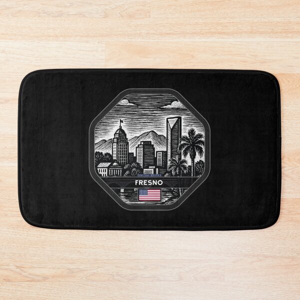 Item preview, Fresno USA Linocut Style  designed and sold by Thistle-TShop.