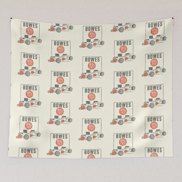 Item preview, 1967 Bowes Seal Fast Indy race car - aged, worn print designed and sold by retropetrol.