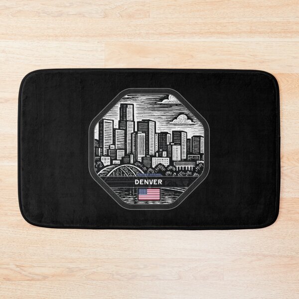 Item preview, Denver USA Linocut Style  designed and sold by Thistle-TShop.