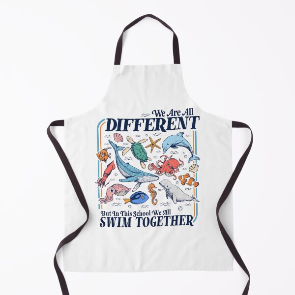Item preview, We Are all Different But in This School We all Swim Together designed and sold by AutumnverArt.