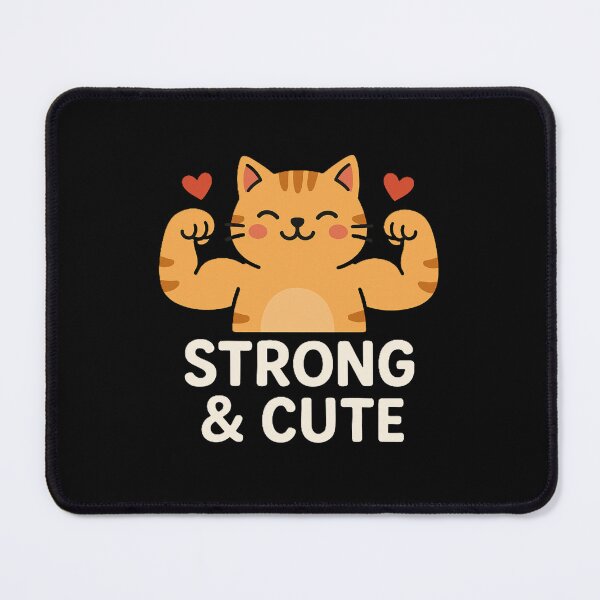 Item preview, Strong and Cute Cat, Gym Cat Lover Gift Tee designed and sold by AYACHI90.