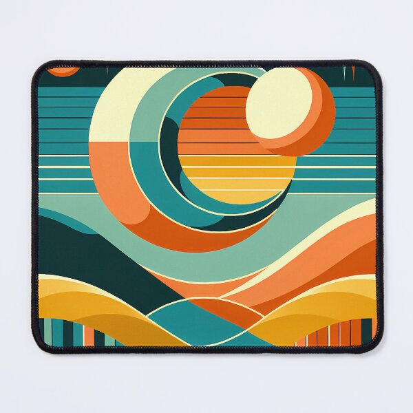 Item preview, Geometric Sun and Moon Over Abstract Desert designed and sold by InkSmithery.