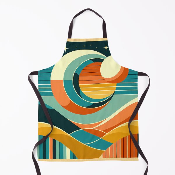 Item preview, Geometric Sun and Moon Over Abstract Desert designed and sold by InkSmithery.