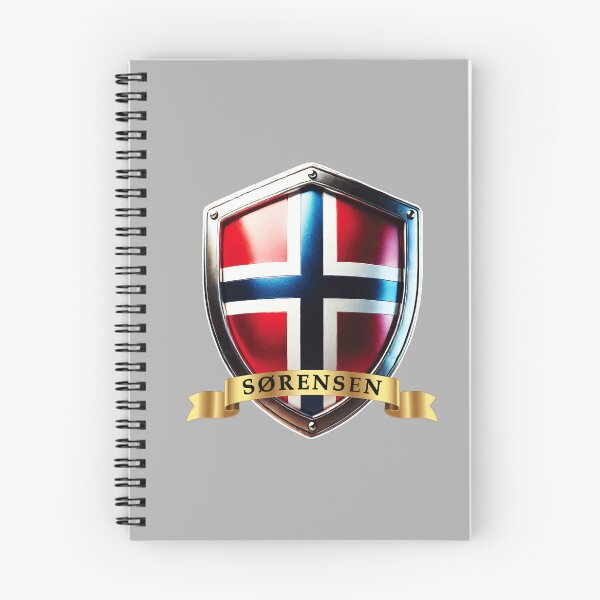 Item preview, Sorensen Norway Surname Crest Shield designed and sold by Highlandkings.
