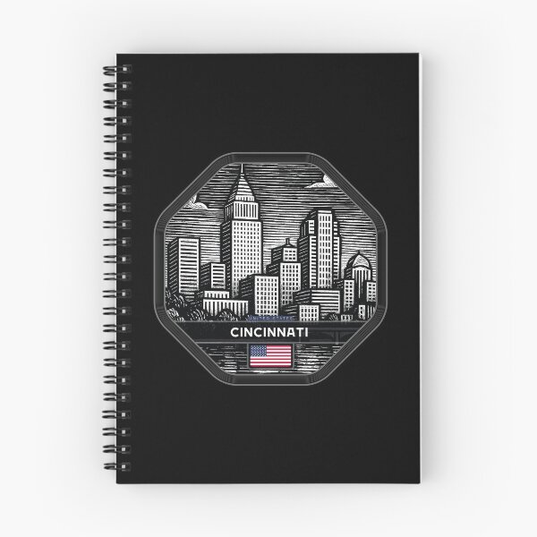 Item preview, Cincinnati USA Linocut Style  designed and sold by Thistle-TShop.