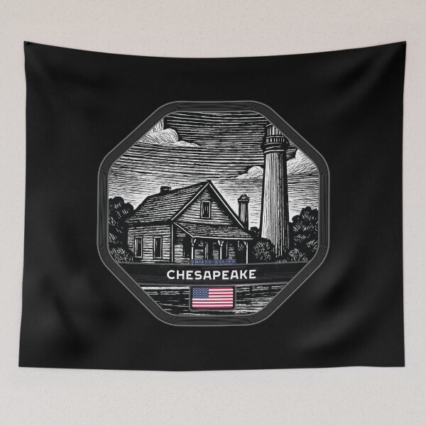 Item preview, Chesapeake USA Linocut Style  designed and sold by Thistle-TShop.