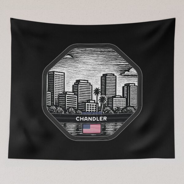 Item preview, Chandler USA Linocut Style  designed and sold by Thistle-TShop.