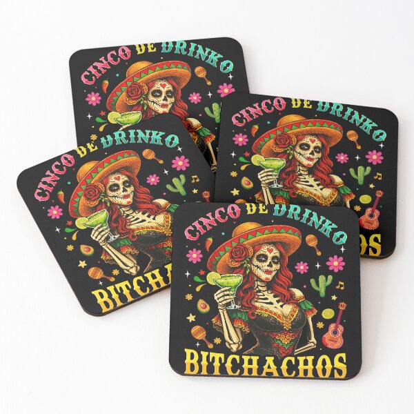 Item preview, Funny Cinco De Drinko Bitchachos Mens Womens Drinking designed and sold by Patchina.