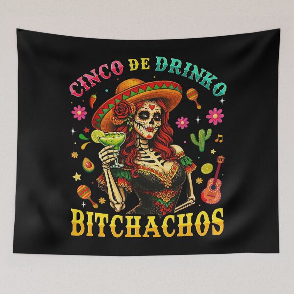 Item preview, Funny Cinco De Drinko Bitchachos Mens Womens Drinking designed and sold by Patchina.