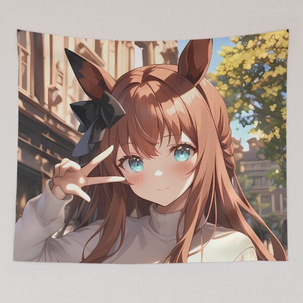 Item preview, Maruzensky Uma Musume Pretty Derby Sunny Street Peace Sign designed and sold by 108Recordings.