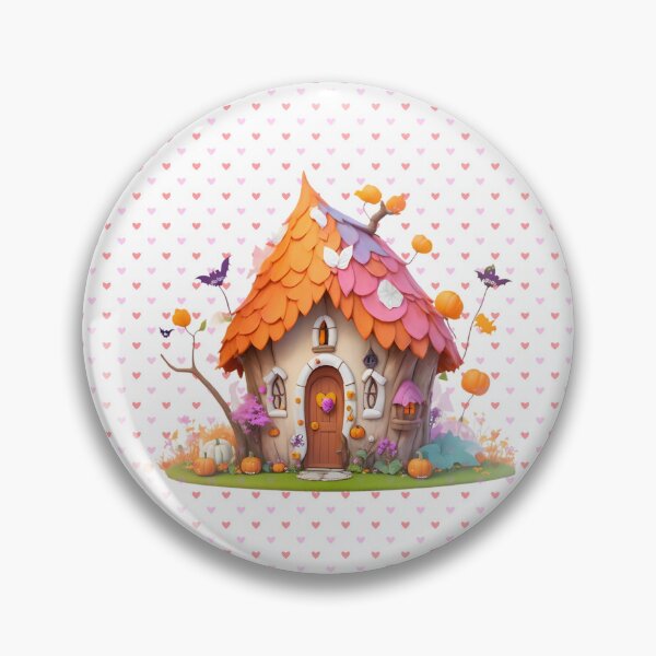 Item preview, Fairy House with Hearts designed and sold by ZanyPaintbrush.