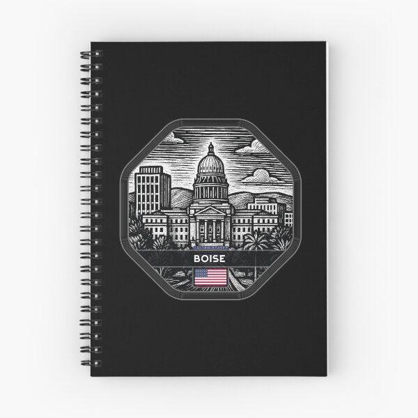Item preview, Boise USA Linocut Style  designed and sold by Thistle-TShop.