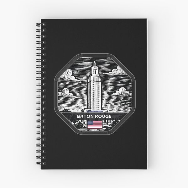 Item preview, Baton Rouge USA Linocut Style  designed and sold by Thistle-TShop.