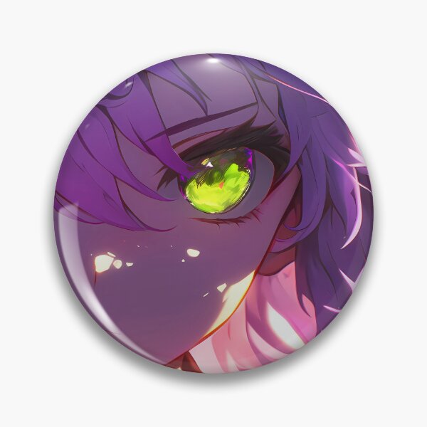 Item preview, Hiiragi Shinoa Seraph Of The End Neon Eyes Serious Closeup designed and sold by 108Recordings.
