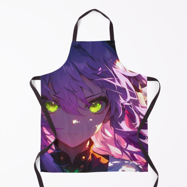 Item preview, Hiiragi Shinoa Seraph Of The End Neon Eyes Serious Closeup designed and sold by 108Recordings.