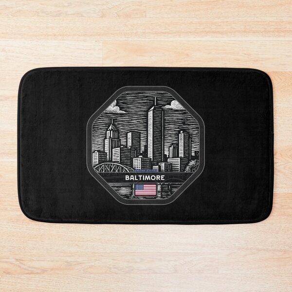 Item preview, Baltimore USA Linocut Style  designed and sold by Thistle-TShop.
