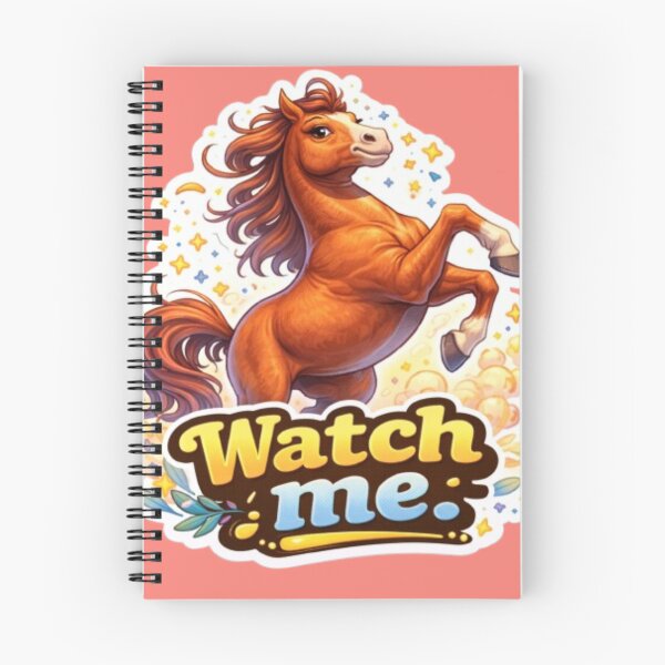 Item preview, Confident Horse Sticker – Watch Me – Strong Motivational Horse designed and sold by Pond21.