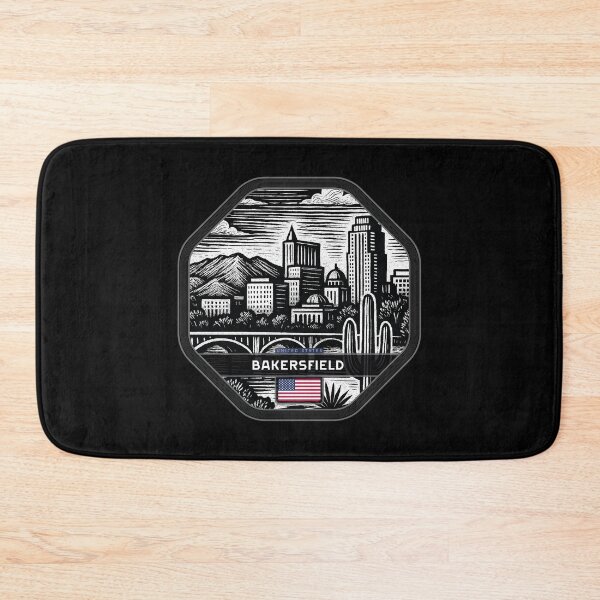 Item preview, Bakersfield USA Linocut Style  designed and sold by Thistle-TShop.