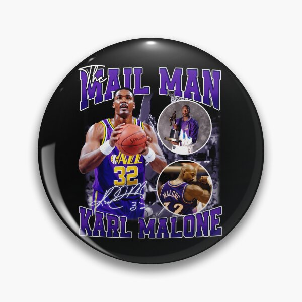 Item preview, KARL MALONE The Mail Man Basketball Legend Signature Vintage Retro 80s 90s Bootleg Rap Style e  designed and sold by Perenelle.
