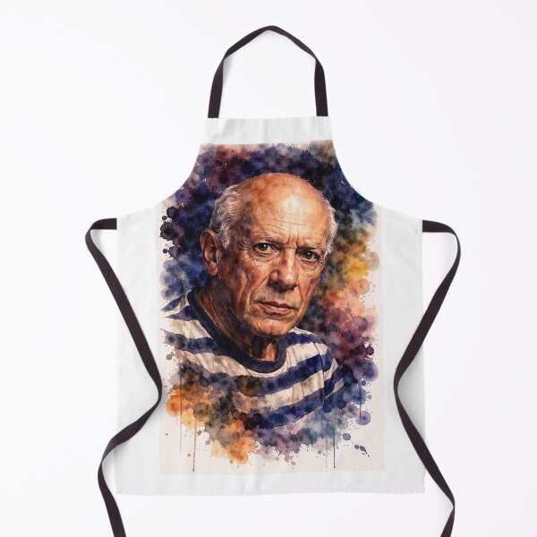 Item preview, Retrato de Pablo Picasso en acuarela | Arte mural de artista con un toque melancólico | Lámina de pintor icónico | Decoración artística expresiva designed and sold by ConorKeeganArt.