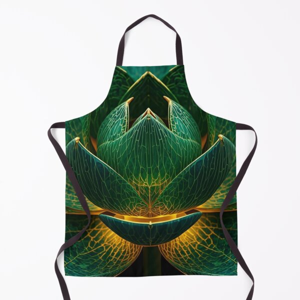 Item preview, Emerald Gold Lotus Mystical Botanical Art designed and sold by Quotable Gear.