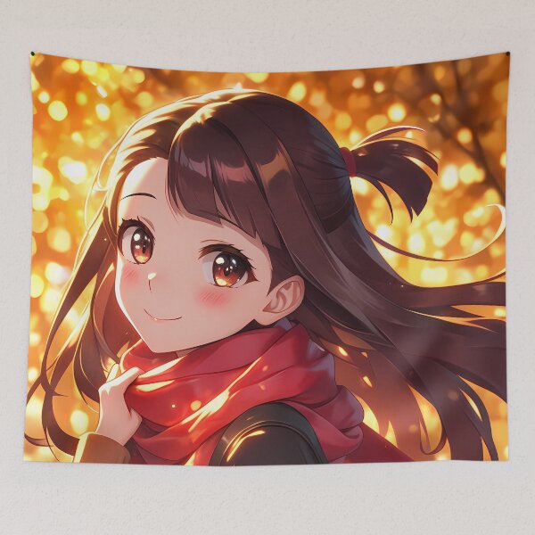 Item preview, Atsuko Kagari Little Witch Academia Autumn Scarf Golden Light designed and sold by 108Recordings.