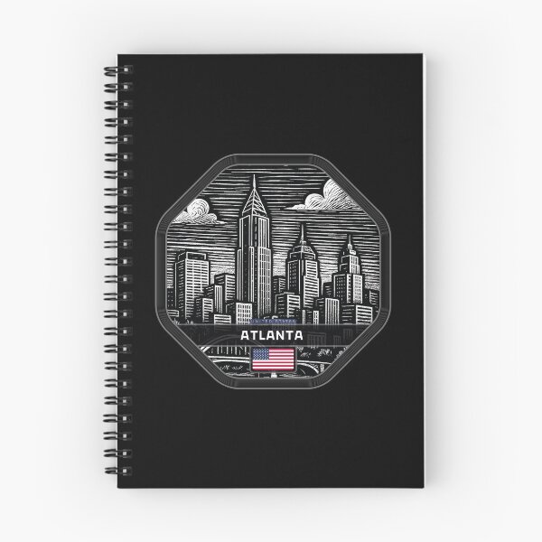 Item preview, Atlanta USA Linocut Style  designed and sold by Thistle-TShop.