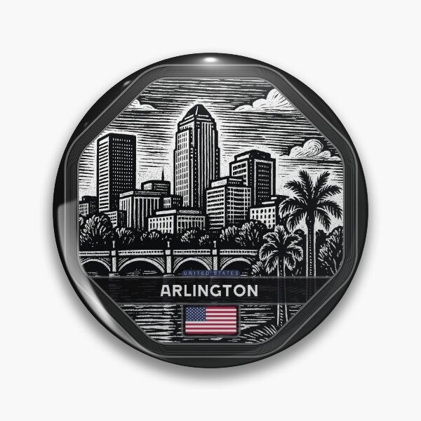 Item preview, Arlington USA Linocut Style  designed and sold by Thistle-TShop.