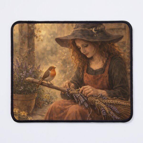 Item preview, Broomstick Maintenance - Witchy Cottagecore designed and sold by bapupa.