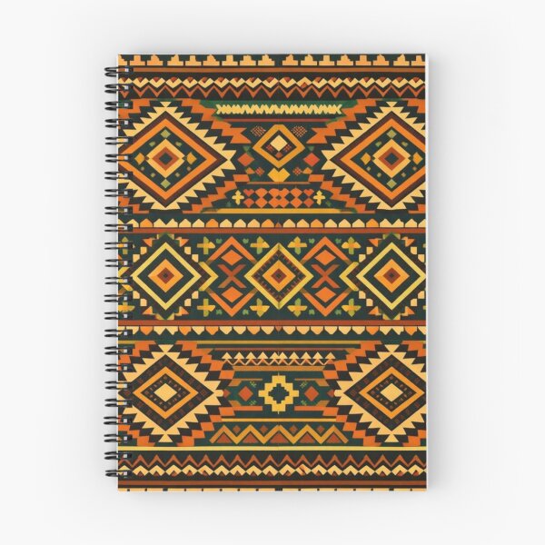 Item preview, Tribal Sun - Aztec Geometric Seamless Pattern with Earth Tones designed and sold by myforestfog.