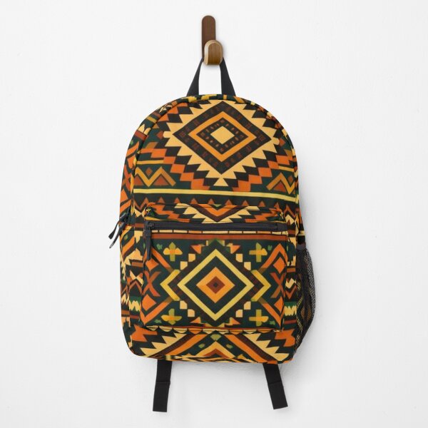 Item preview, Tribal Sun - Aztec Geometric Seamless Pattern with Earth Tones designed and sold by myforestfog.