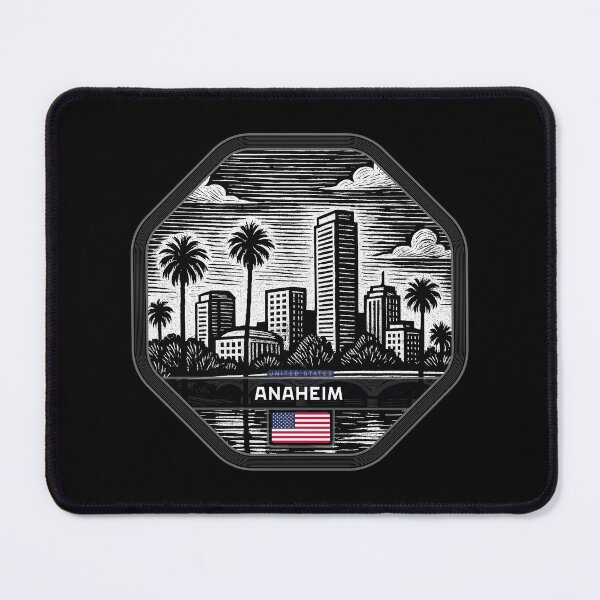 Item preview, Anaheim USA Linocut Style designed and sold by Thistle-TShop.