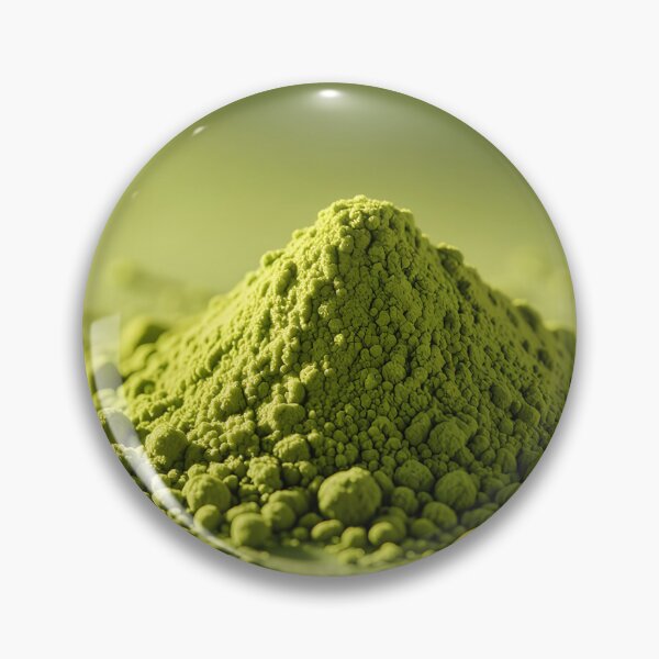 Item preview, Light Green Powder Pile – Matcha Superfood or Supplement Closeup designed and sold by EmeraldeaArt.