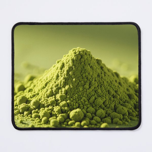 Item preview, Light Green Powder Pile – Matcha Superfood or Supplement Closeup designed and sold by EmeraldeaArt.