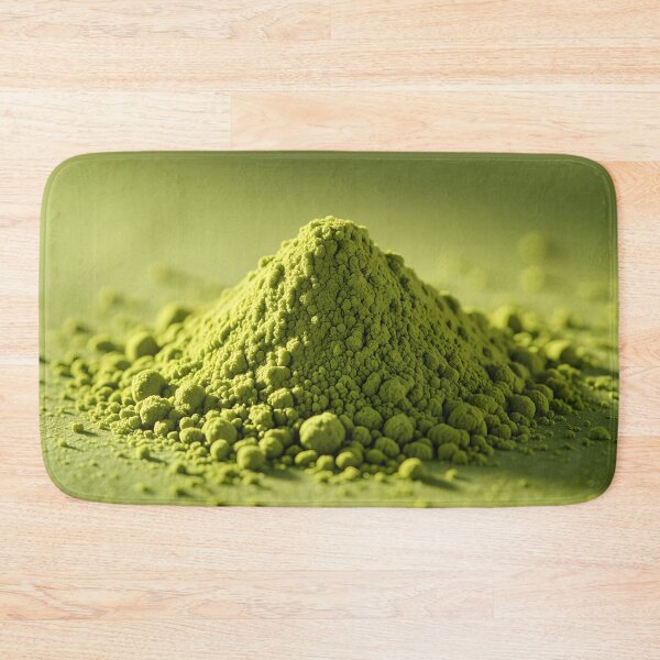 Item preview, Light Green Powder Pile – Matcha Superfood or Supplement Closeup designed and sold by EmeraldeaArt.