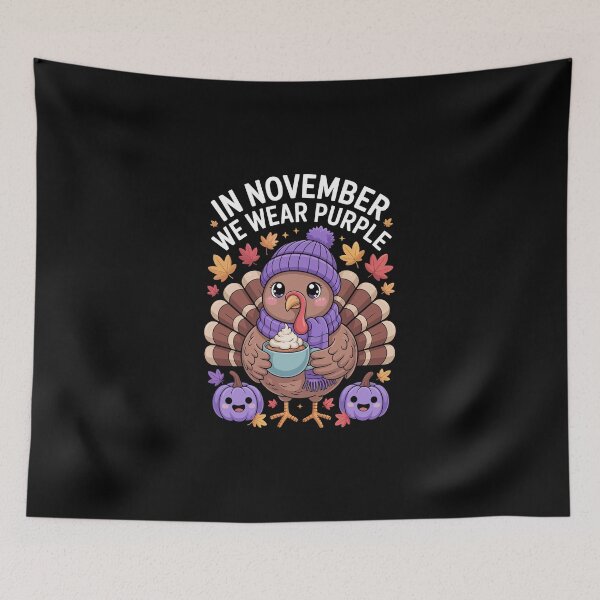 Item preview, Turkey in Cozy Purple Wear designed and sold by jkrphoto.