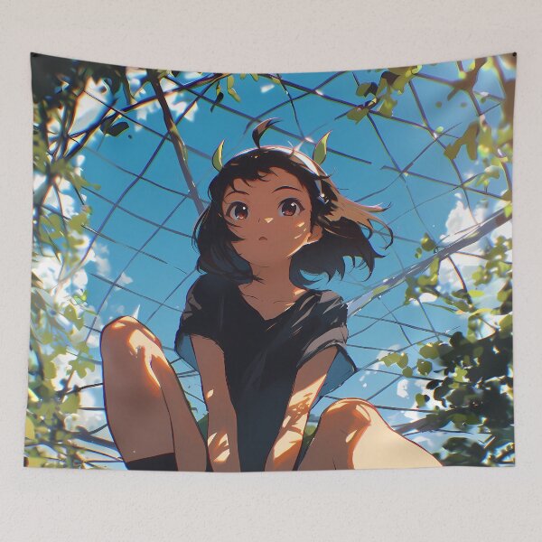 Item preview, Mayoi Hachikuji Bakemonogatari Summer Sky Low Angle designed and sold by 108Recordings.