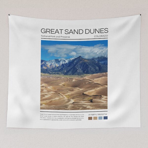 Item preview, Great Sand Dunes National Park and Preserve - Colorado designed and sold by StudioRedKoala.