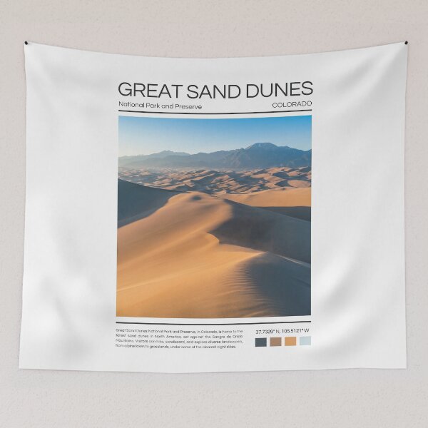 Item preview, Great Sand Dunes National Park and Preserve - Colorado designed and sold by StudioRedKoala.