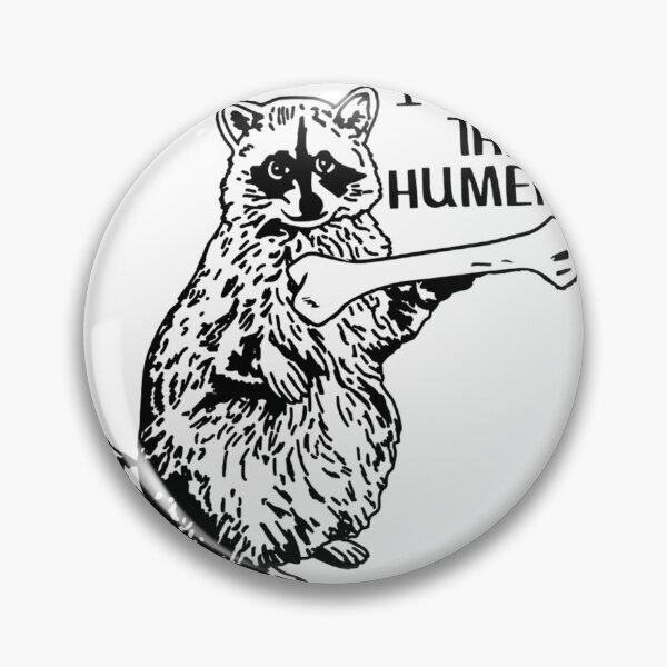 Item preview, I Found This Humerus Funny Raccoon Pun Sticker designed and sold by JossDesign15.