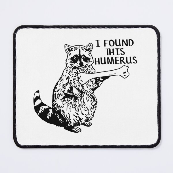 Item preview, I Found This Humerus Funny Raccoon Pun Sticker designed and sold by JossDesign15.