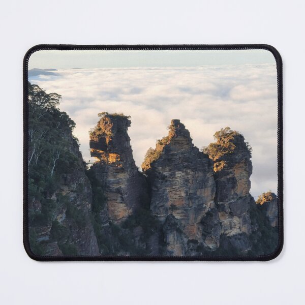 Item preview, Three Sisters Above the Clouds — Blue Mountains, NSW designed and sold by EmmaGraphy.
