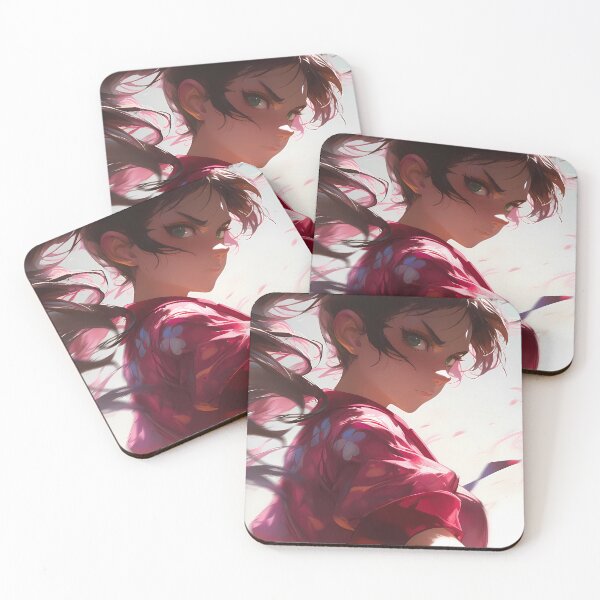 Item preview, Karen Araragi Bakemonogatari Fierce Gaze Pink Breeze designed and sold by 108Recordings.