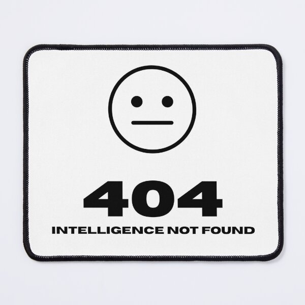 Item preview, Intelligence Not Found 404 Error Aesthetic Graphic designed and sold by KiraCreationism.