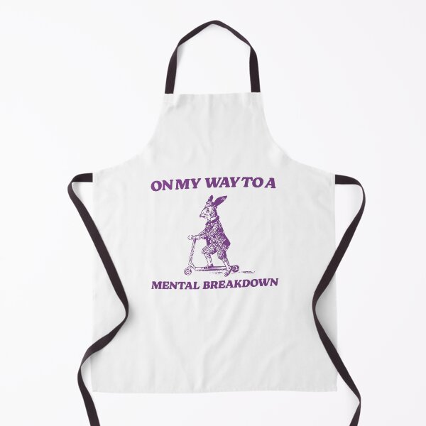 Item preview, On My Way To A Mental Breakdown Vintage Style Rabbit designed and sold by BrownHorse90s.