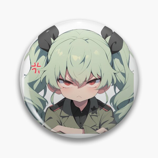 Item preview, Anchovy Girls Und Panzer Chibi Angry Arms Crossed designed and sold by 108Recordings.