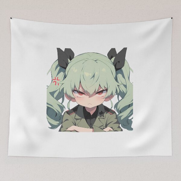 Item preview, Anchovy Girls Und Panzer Chibi Angry Arms Crossed designed and sold by 108Recordings.